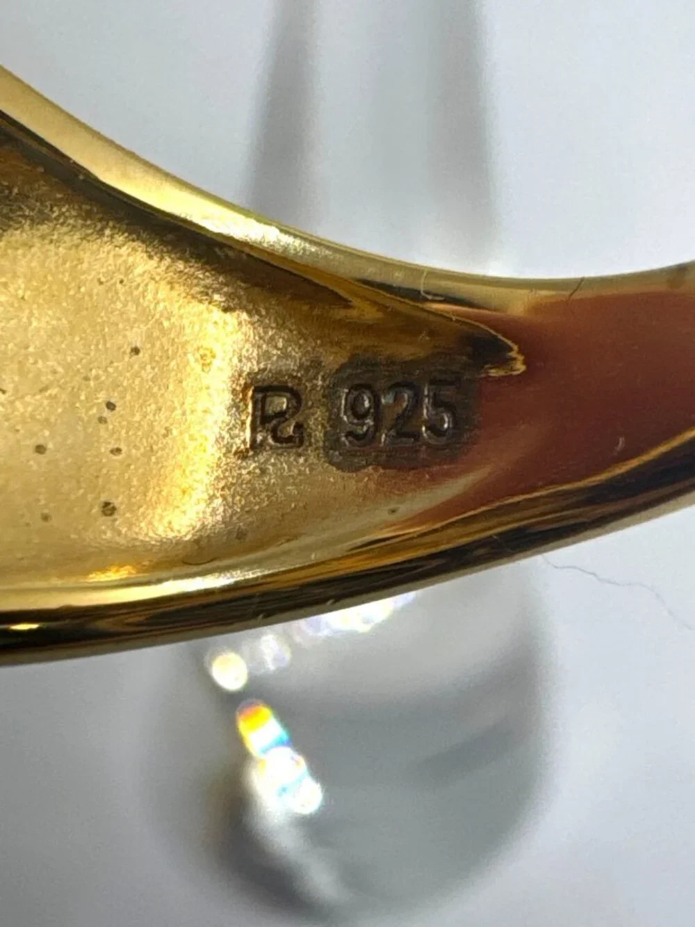 Ross-Simons 925 Sterling Silver Smoky Quartz Gold Tone Ring Size 9 8g Cocktail